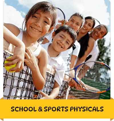 School & Sports Physicals at Niles Street and, and Wible Road Bakersfield CA