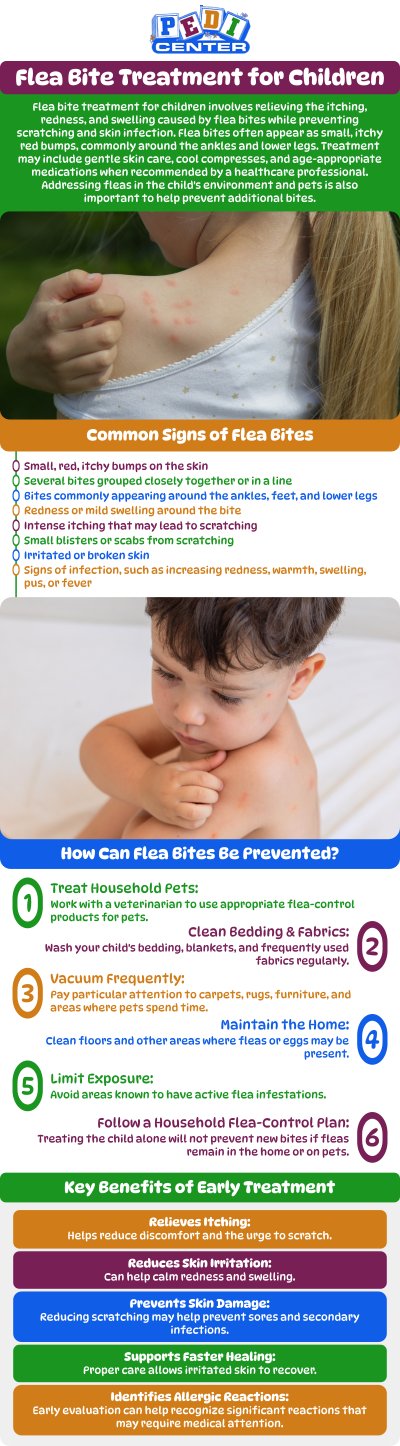 Common questions asked by patients: What are flea bites, and how do they affect children? How can I tell if my child has flea bites? What symptoms are caused by flea bites in children? How are flea bites treated in kids? For more information, contact us or schedule an appointment online. We are conveniently located at Niles Street Bakersfield CA, and Wible Road Bakersfield CA. We serve patients from Bakersfield CA, Maltha CA, Kayandee CA, Rosedale CA, Oildale CA, Lamont CA, and surrounding areas.